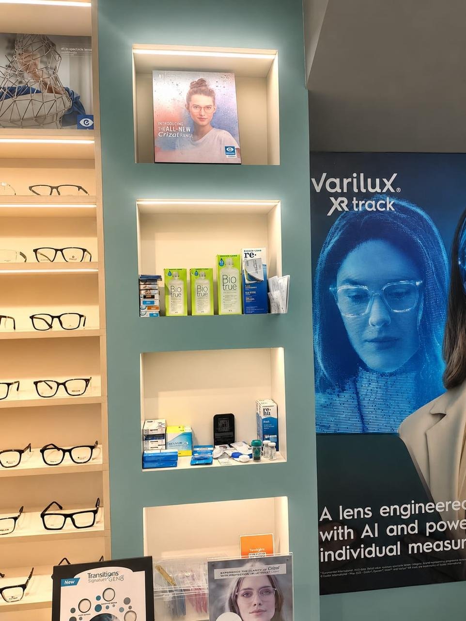 Glasses display